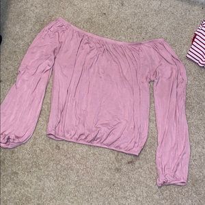 Off shoulder crop top